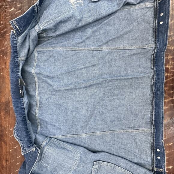 Vintage 2000s Rocawear Denim Blue Jean Jacket Mens XXXL Embroidered y2k - Picture 10 of 11